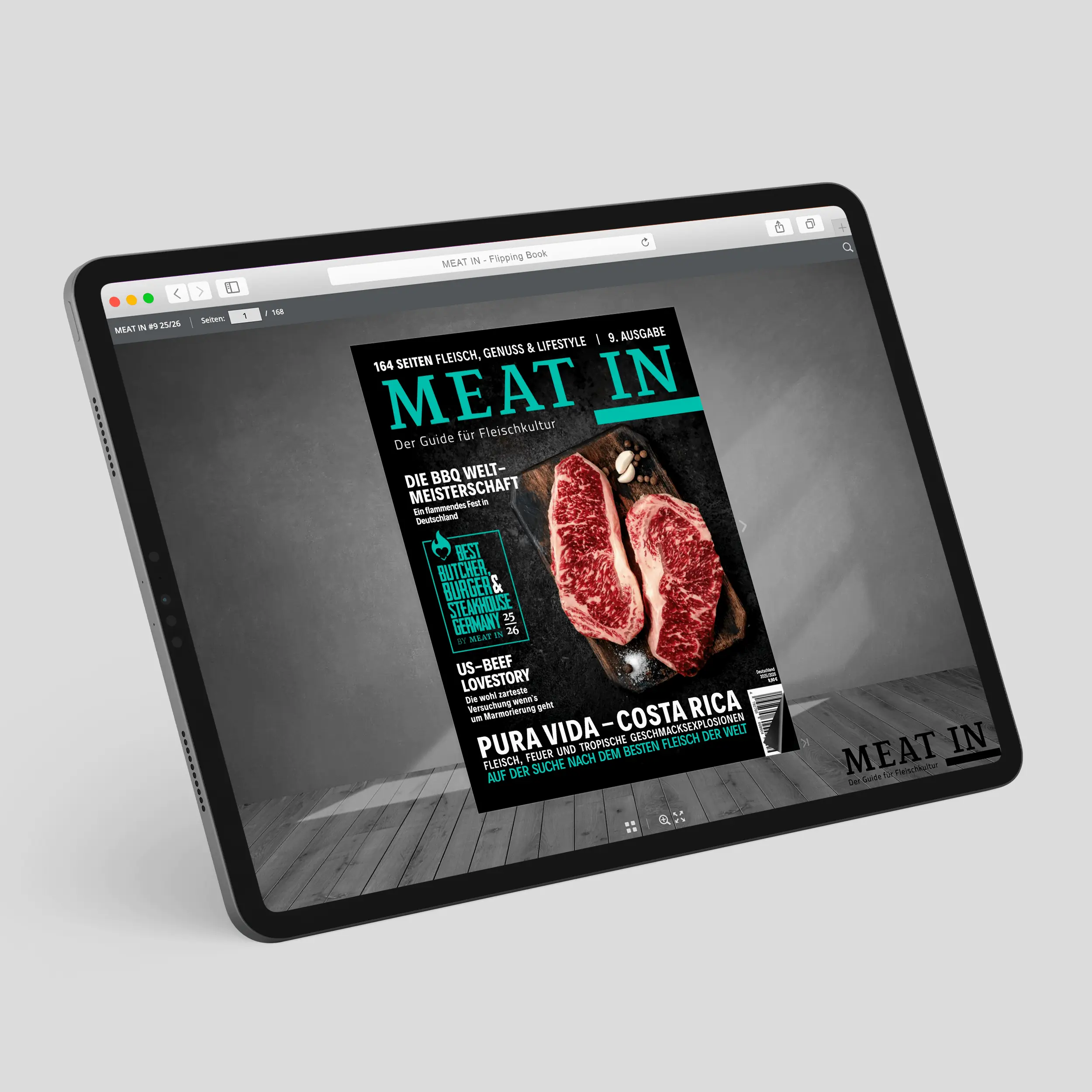 Titelbild von Zeitungen „Meat In“